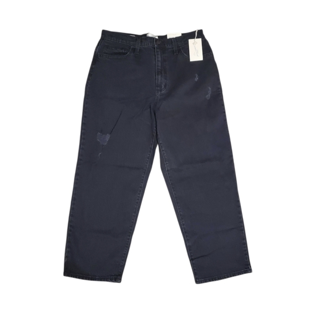 NWT Universal Thread Women's Vintage Straight Leg Denim Black Jeans 14/32 S